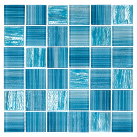 Andova Tiles Oceanic Caspian 2 in. Glass Grid Mosaic Wall & Floor Tile Andova Tiles